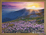 Гобелен картина Альпийский луг 62х42 см (багет 2)