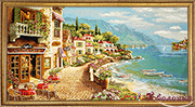 Гобелен картина Итальянская ривьера - 66х40 см (багет 2)