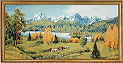 Гобелен картина Долина мечты 72х39 см (багет2)
