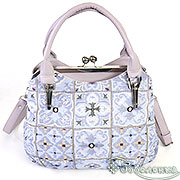 Сумка женская Чародейка 275 гобелен + экокожа+замок (поцелуйчик) 29х27х11 см