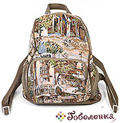 Рюкзак Фландрия 241 гобелен + экокожа 23x27x13 см