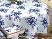 Скатерть овальная Гжель (гобеленовая,160х210 +/- 5 см, бахрома). Коллекция Уют Скатерть овальная Гжель (гобеленовая,160х210 +/- 5 см, бахрома). Коллекция Уют