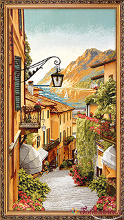 Гобелен картина Итальянская история - 39х66 см (багет 2)