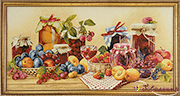 Гобелен картина Натюрморт с фруктами- 39х73 см (багет2)