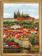 Гобелен картина Прага - 33х47 см (багет2)