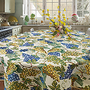 Скатерть круглая Виноград (гобелен D-190 +/-3см,бахрома)