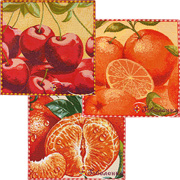 Салфетка гобеленовая Вишня, Апельсин или Мандарин 25х25 +/-2 см  5-7  июня  в подарок при заказе от 2000 р