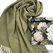 Подарочный набор: Сумочка для телефона на молнии гобелен (в ассортименте) Арина 15х20 см + Шарф №49 (дикая олива, 32х170 см, 20% шерсть, 80% акрил)