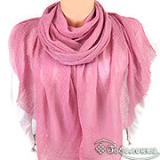 Палантин Бриз (брусничный) 92х180 см (Хлопок 100%)