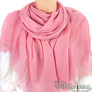 Палантин Бриз (розовый) 92х180 см (Хлопок 100%)