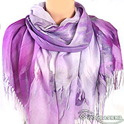 Палантин Волшебный цветок (маджента) 70х180 см (бамбук 100 %)