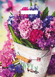 Подарочный пакет Гиацинты 30х40 см