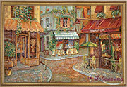 Гобелен картина Парижское кафе - 55х40 см (багет 2)