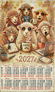 Календарь Подарок Коллегам 2027 38х63 см (гобелен)