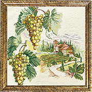 Гобелен картина Хороший год. Прованс - 40х40 см (багет 2)