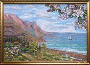 Гобелен картина Крымский бриз - 55х75 см (багет 2)