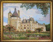 Гобелен картина Замок Шенонсо - 55х65 см (багет 2)