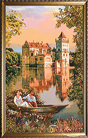 Гобелен картина Замок мечты - 55х85 см (багет 2)