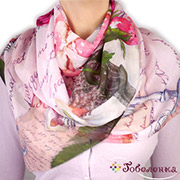 Палантин Французские письма KSH09-115-22 75х180 см ( хлопок 35%, модал 20%, вискоза 45%) Палантин Французские письма KSH09-115-22 75х180 см ( хлопок 35%, модал 20%, вискоза 45%)