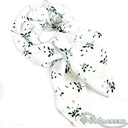 Платок шейный Вербена (белый) №26 (хлопок 100%) 59х60см +/- 2 см