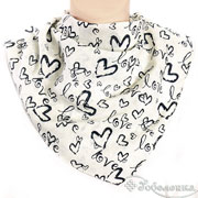 Платок шейный Любовь (топлёное молоко) №11 (хлопок 100%) 59х60см +/- 2 см