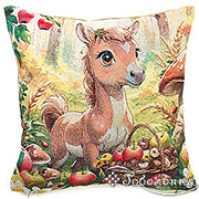 Наволочка декоративная Лошадка дары 38х38 см(+/_2 см)