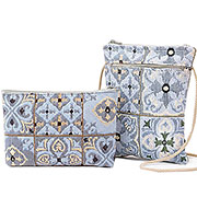 Набор подарочный Чародейка, гобелен: сумочка для телефона на молнии 15х20 см + Косметичка на молнии  14х20 см