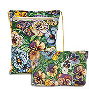 Набор подарочный Виола, гобелен: сумочка для телефона на молнии 15х20 см + Косметичка на молнии  14х20 см