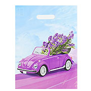 Подарочный пакет Букет лаванды 31х40 см