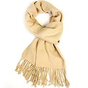 Шарф №32 (бежевый, 32х170 см, 20% шерсть, 80% акрил)