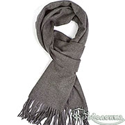 Шарф №36 (серый, 32х170 см, 20% шерсть, 80% акрил)