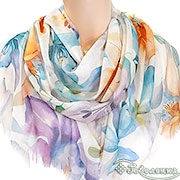 Палантин Орхидея №7 (разноцветье) 80х180 см (хлопок 100 %)