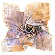 Платок Цветочная опера. Сиреневый шёпот 117х117 см (62%вискоза, 38% модал)