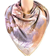 Платок Цветочная опера. Сиреневый шёпот 117х117 см (62%вискоза, 38% модал)