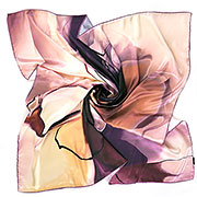 Платок Шёлковый вальс (аметист) 85х85 см (100% шёлк)