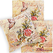 Набор подарочный Парижский Винтаж, гобелен: Наволочка декоративная на молнии 37х38 см+/-2 см + 2 салфетки 38х39 +/-1 см