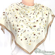 Платок Флер (светло-желтый) 87х87 см (кашемир 70%, шелк 30%)