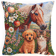 Наволочка декоративная Лошадь (друзья) 38х38 см(+/_2 см)