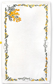 Полотенце вафельное Мимоза 35x60 см (100% хлопок)