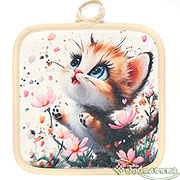 Прихватка Восхищение 17х17 см (печать 70%ПЭ, 30%Хлопок)