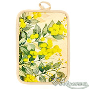 Прихватка Веточки мимозы 14х22 см (печать 70%ПЭ, 30%Хлопок)