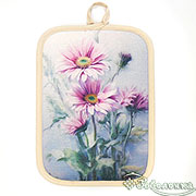 Прихватка Герберы 14х22 см (печать 70%ПЭ, 30%Хлопок)