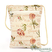 Сумочка для телефона на молнии гобелен (в ассортименте) Розочка 15х20 см