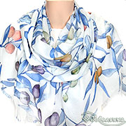 Палантин Летний сад №8 180х78 см (хлопок 100%)