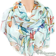 Палантин Летний сад №12 180х78 см (хлопок 100%)