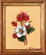 Гобелен картина Бутоньерка Марта - 20х27 см (багет 2)