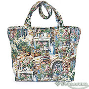 Сумка с подкладкой и молнией (широкая) Любимый сад 31х42 см, гобелен