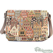 Сумка Вояж 636 гобелен + экокожа 24x20x9 см